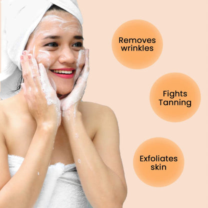 🌟 Astaberry Vitamin-C Face Wash Scrub – 100ml  Daily Exfoliating Cleanser with Orange & Kakadu Plum Extract Pack of 2 (100X2)