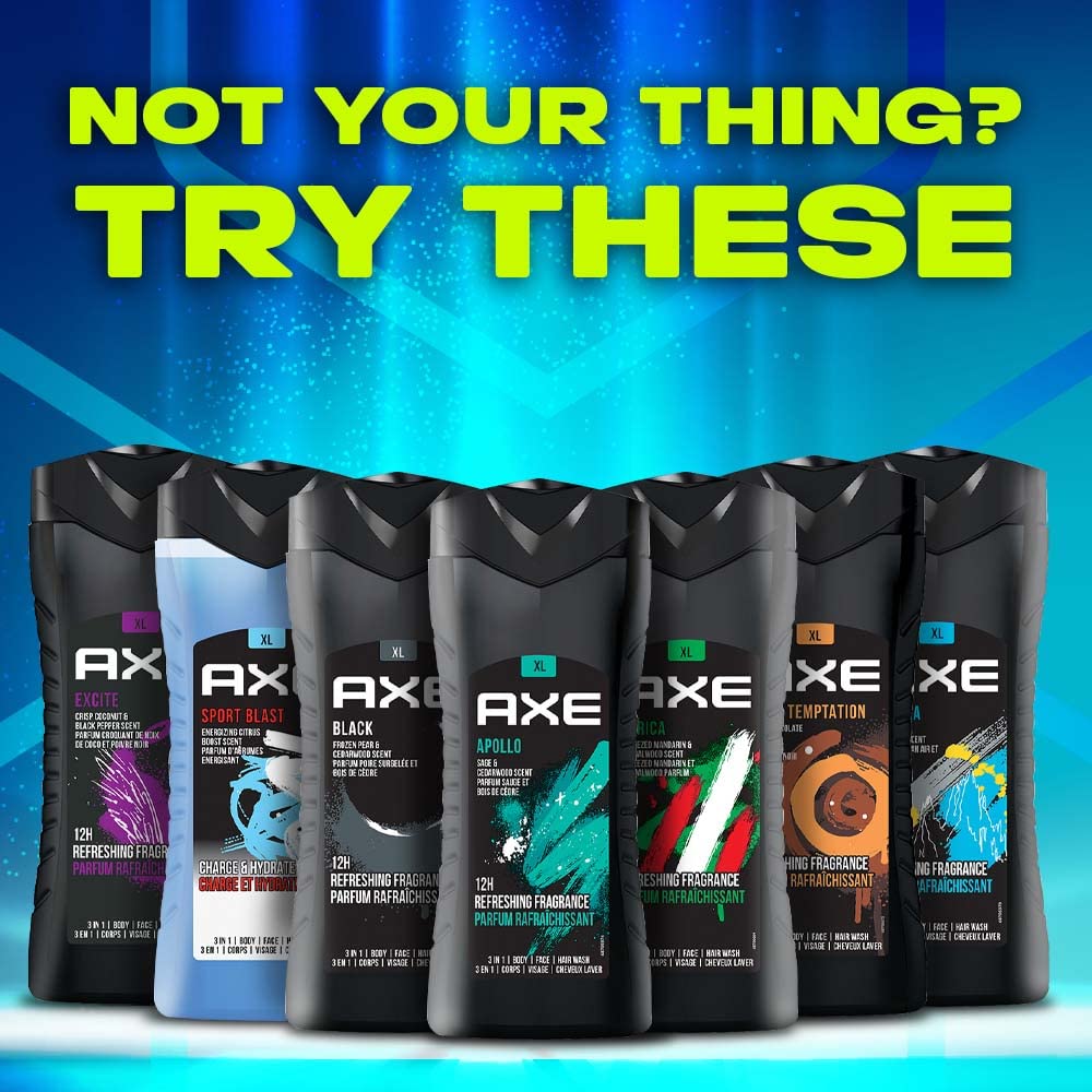 AXE Apollo 3-in-1 Body, Face & Hair Wash – 250ml