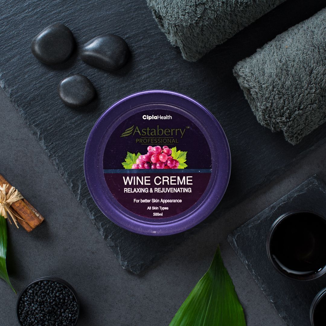 Astaberry Professional Wine Crème – Relaxing & Rejuvenating (500ml)