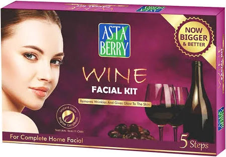 Astaberry Wine Facial Kit – 5 Steps for Radiant, Youthful Skin  Now Bigger & Better