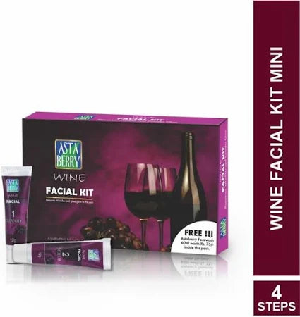 Astaberry Wine Facial Kit – 5 Steps for Radiant, Youthful Skin  Now Bigger & Better