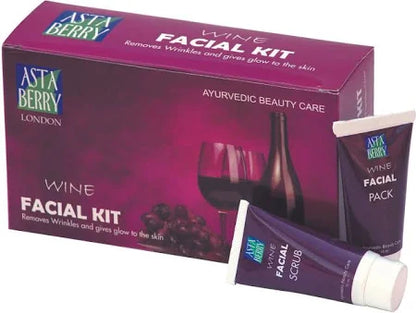 Astaberry Wine Facial Kit – 5 Steps for Radiant, Youthful Skin  Now Bigger & Better