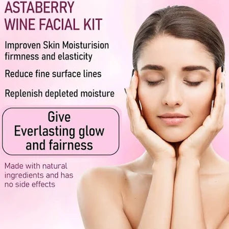 Astaberry Wine Facial Kit – 5 Steps for Radiant, Youthful Skin  Now Bigger & Better