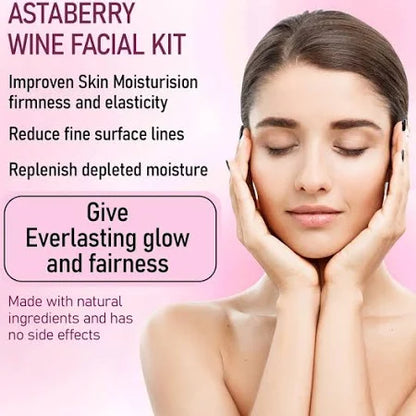 Astaberry Wine Facial Kit – 5 Steps for Radiant, Youthful Skin  Now Bigger & Better